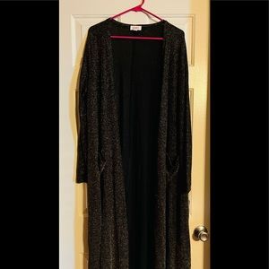 BNWT LuLaRoe Elegant Sarah - Large in black and gold sparkles